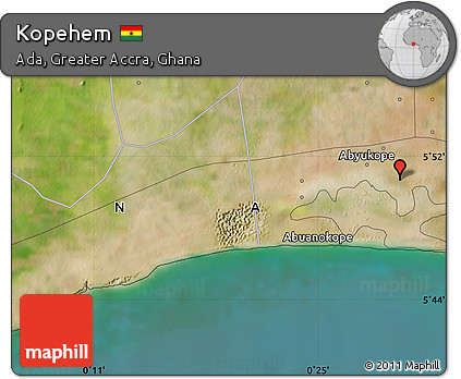 Satellite Map of Kopehem