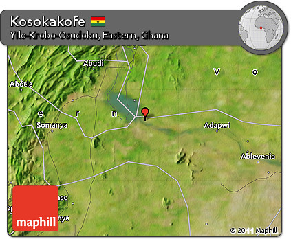 Satellite Map of Kosokakofe