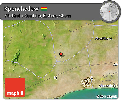 Satellite Map of Kpanchedaw
