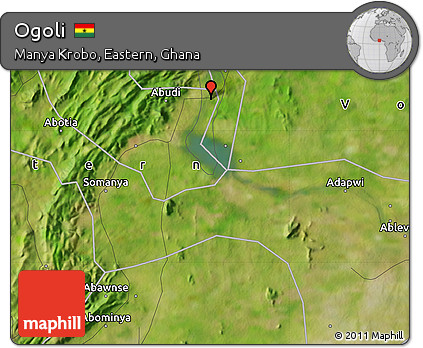 Satellite Map of Ogoli