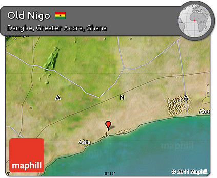 Satellite Map of Old Nigo