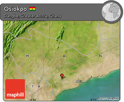 Satellite Map of Osiokpo