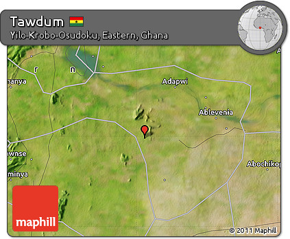 Satellite Map of Tawdum