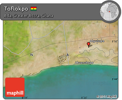 Satellite Map of Toflokpo