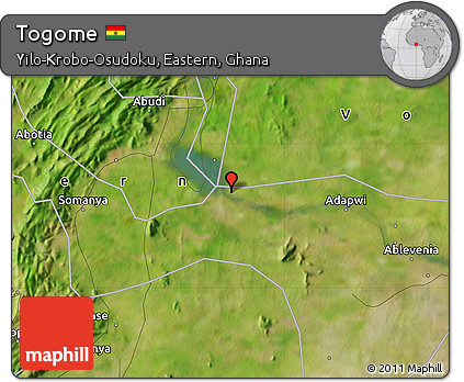 Satellite Map of Togome