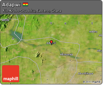 Satellite Map of Adapwi