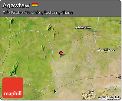 Satellite Map of Agawtaw