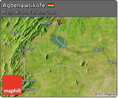 Satellite Map of Agbenawsikofe