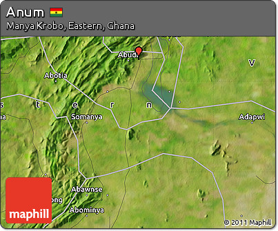 Satellite Map of Anum