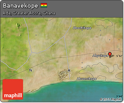 Satellite Map of Banavekope