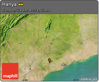 Satellite Map of Hanya