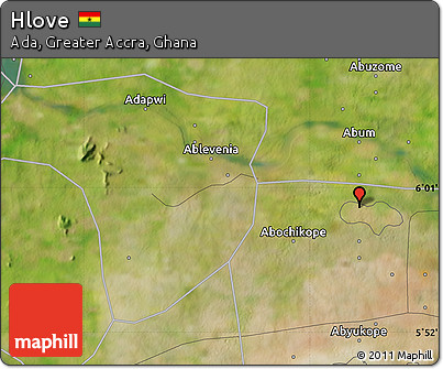 Satellite Map of Hlove