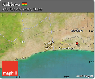 Satellite Map of Kablevu