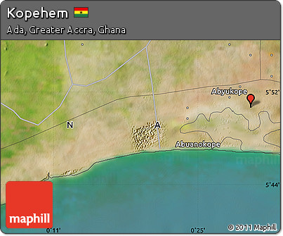 Satellite Map of Kopehem