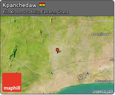 Satellite Map of Kpanchedaw