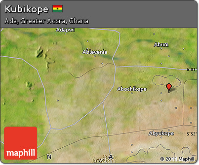 Satellite Map of Kubikope