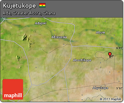 Satellite Map of Kujetukope