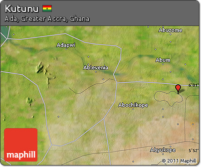Satellite Map of Kutunu