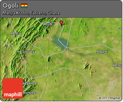 Satellite Map of Ogoli