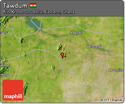 Satellite Map of Tawdum