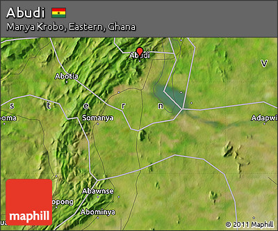 Satellite Map of Abudi