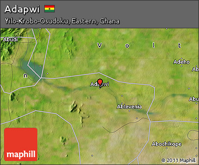 Satellite Map of Adapwi