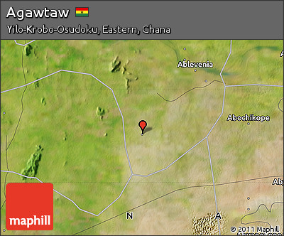 Satellite Map of Agawtaw
