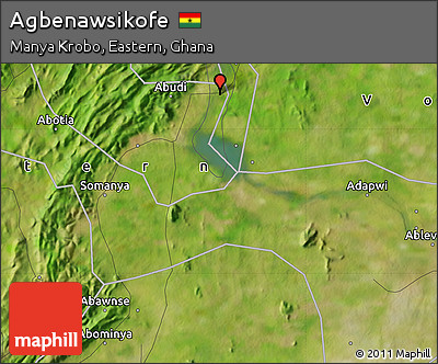 Satellite Map of Agbenawsikofe