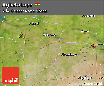 Satellite Map of Agbetokope