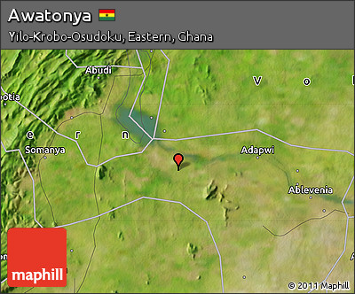 Satellite Map of Awatonya