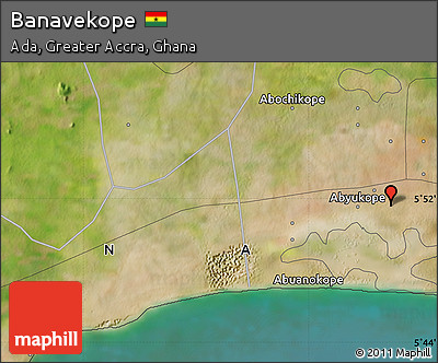 Satellite Map of Banavekope