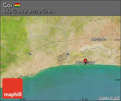 Satellite Map of Goi