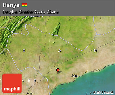 Satellite Map of Hanya