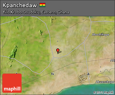 Satellite Map of Kpanchedaw