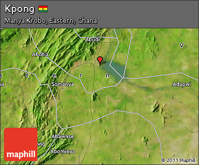 Satellite Map of Kpong