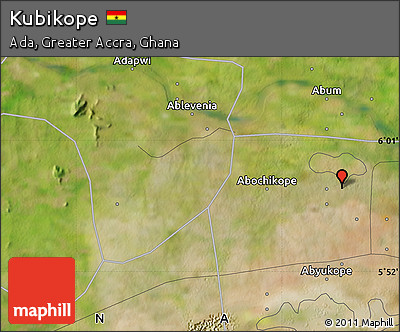 Satellite Map of Kubikope
