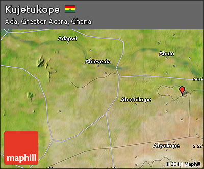 Satellite Map of Kujetukope