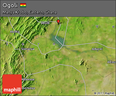 Satellite Map of Ogoli