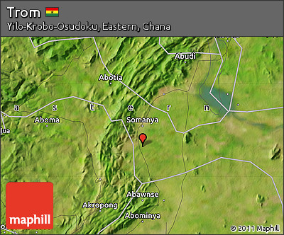 Satellite Map of Trom