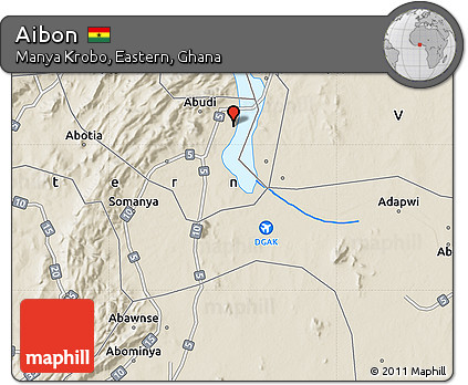 Shaded Relief Map of Aibon