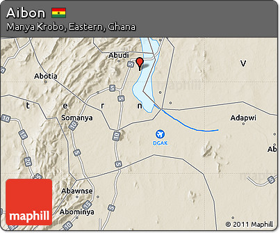 Shaded Relief Map of Aibon
