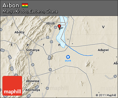 Shaded Relief Map of Aibon