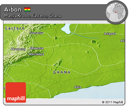 Physical Panoramic Map of Aibon