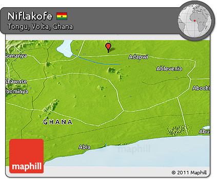 Physical Panoramic Map of Niflakofe