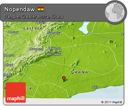 Physical Panoramic Map of Nopendaw