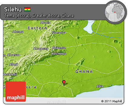 Physical Panoramic Map of Silehu