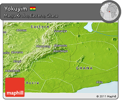 Physical Panoramic Map of Yokuyim