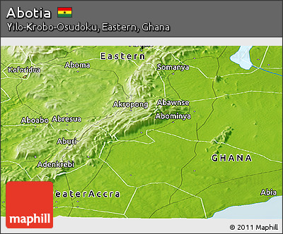 Physical Panoramic Map of Abotia