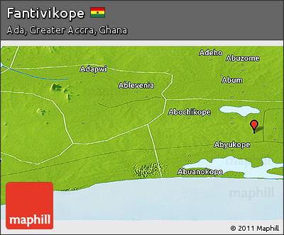 Physical Panoramic Map of Fantivikope