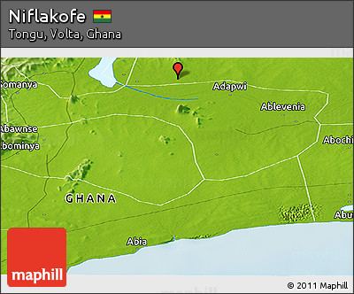 Physical Panoramic Map of Niflakofe